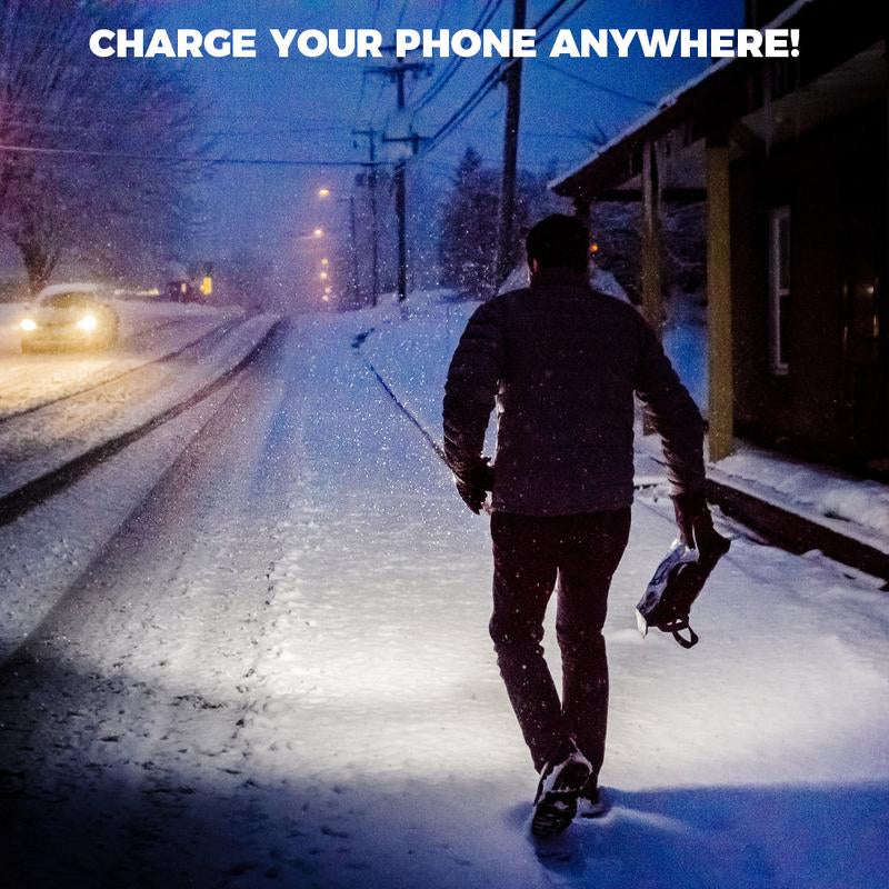 Unleash the Power: 2-In-1 Super Bright Power Bank Flashlight for Camping, Emergencies, and Security