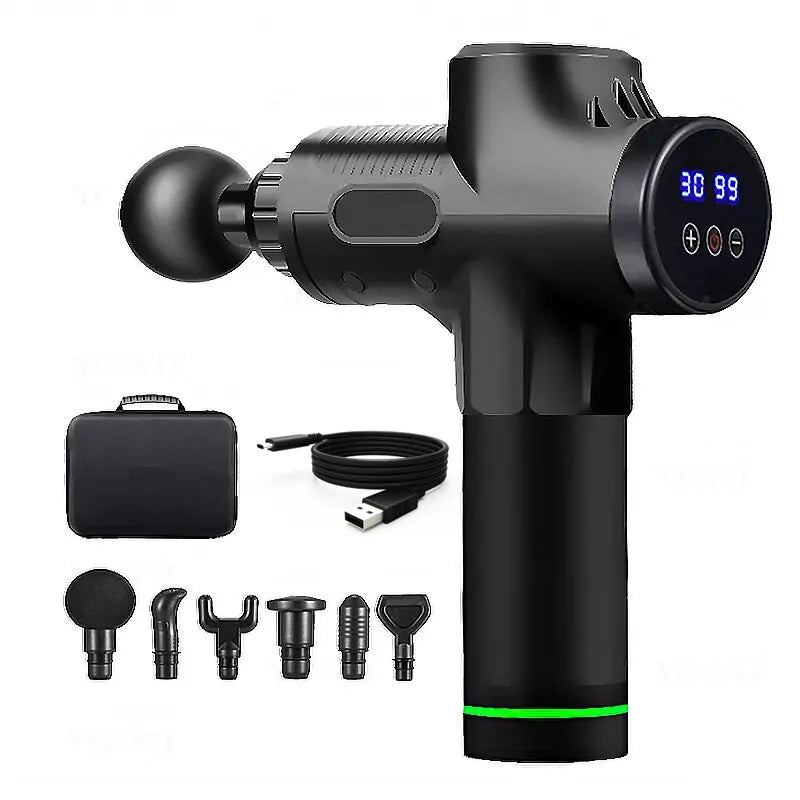 Ultimate Deep Muscle Massage Gun - Electric Percussion Pistol for Total Body Relaxation with 30 Adjustable Levels