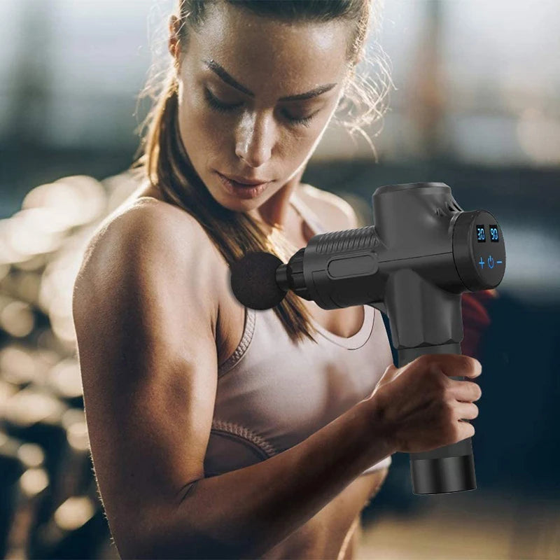 Ultimate Deep Muscle Massage Gun - Electric Percussion Pistol for Total Body Relaxation with 30 Adjustable Levels