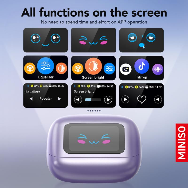 Experience Seamless Communication with MINISO MS199 Wireless Translation Clip-On Ear Headphones - 135 Languages Real-Time Translation, Built-In Microphone, and Sport-Ready Waterproof Design