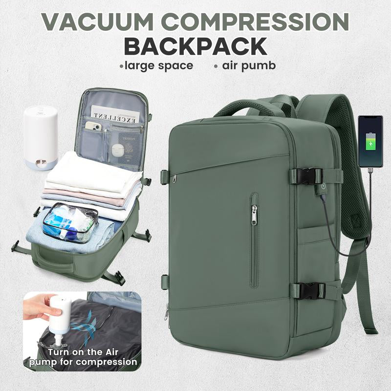 COOWOZ Large Travel Backpack with Shoe Compartment - Perfect for Airport and Casual Adventures for Everyone