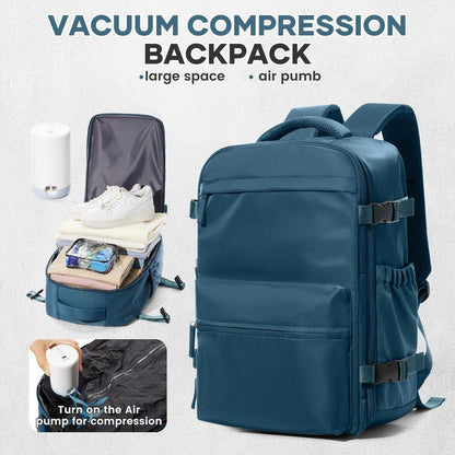 COOWOZ Large Travel Backpack with Shoe Compartment - Perfect for Airport and Casual Adventures for Everyone