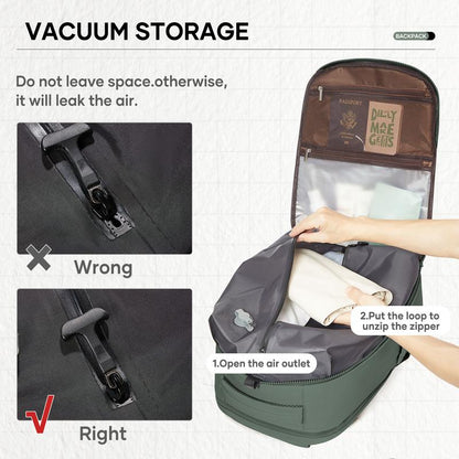 COOWOZ Large Travel Backpack with Shoe Compartment - Perfect for Airport and Casual Adventures for Everyone