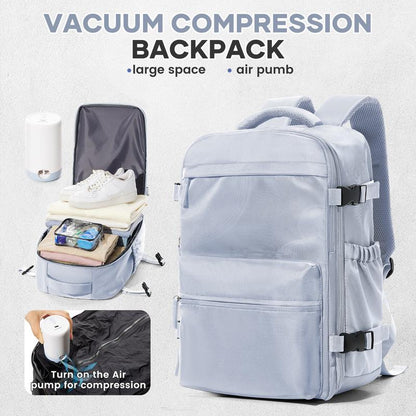 COOWOZ Large Travel Backpack with Shoe Compartment - Perfect for Airport and Casual Adventures for Everyone