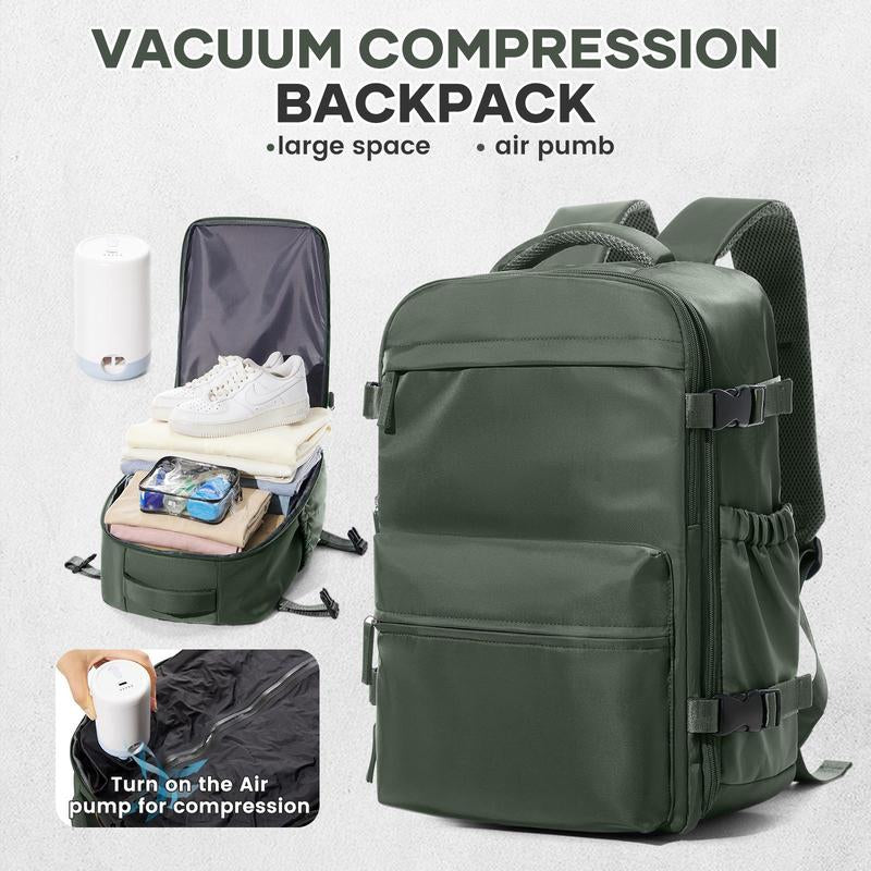 COOWOZ Large Travel Backpack with Shoe Compartment - Perfect for Airport and Casual Adventures for Everyone