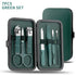 Elevate Your Nail Care Routine with the Green 7/13/24 Pcs Stainless Steel Nail Clipper and Pedicure Scissors Set - The Ultimate Portable Manicure and Pedicure Tool Kit