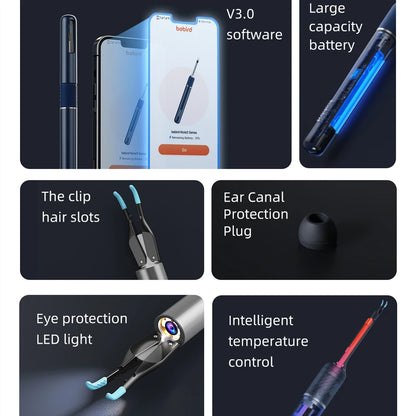 Note5 HD Visual Ear Cleaner with Tweezers – Smart Otoscope Tool