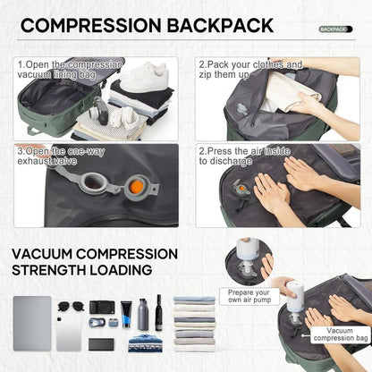 COOWOZ Large Travel Backpack with Shoe Compartment - Perfect for Airport and Casual Adventures for Everyone